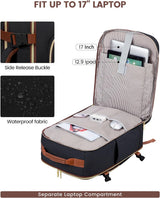 LOVEVOOK Mochila de equipaje de mano artículo personal bolsa de via...