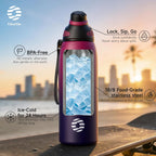 FJbottle Botella de agua aislada de acero inoxidable de 20 onzas sin tapa