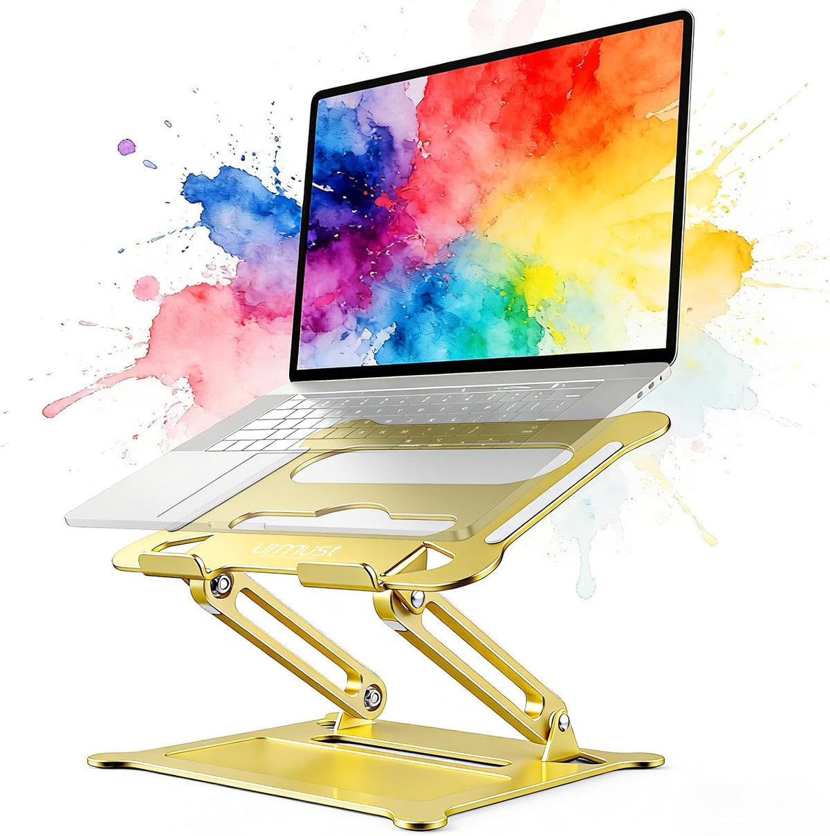 Urmust Soporte ajustable para laptop, soporte para computadora port...