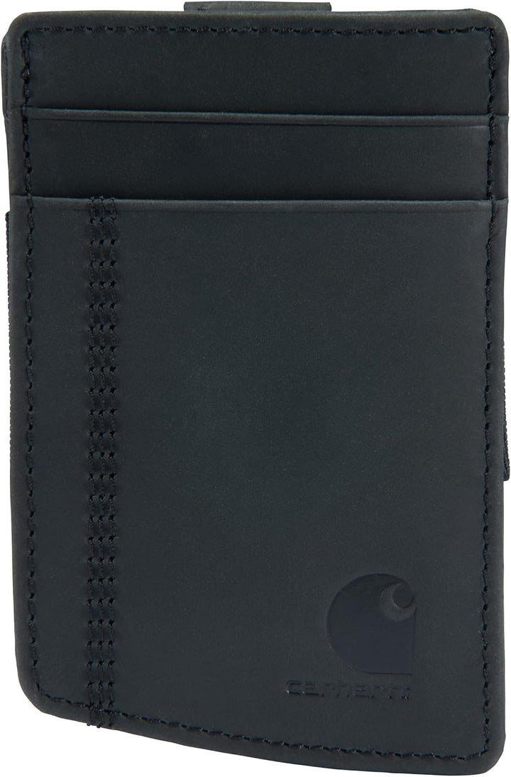 Carhartt Carteras casuales de cuero con bolsillo frontal para hombre