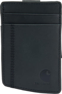Carhartt Carteras casuales de cuero con bolsillo frontal para hombre