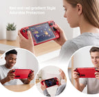 UYIYE Funda protectora para Steam Deck OLED y LCD con soporte rojo