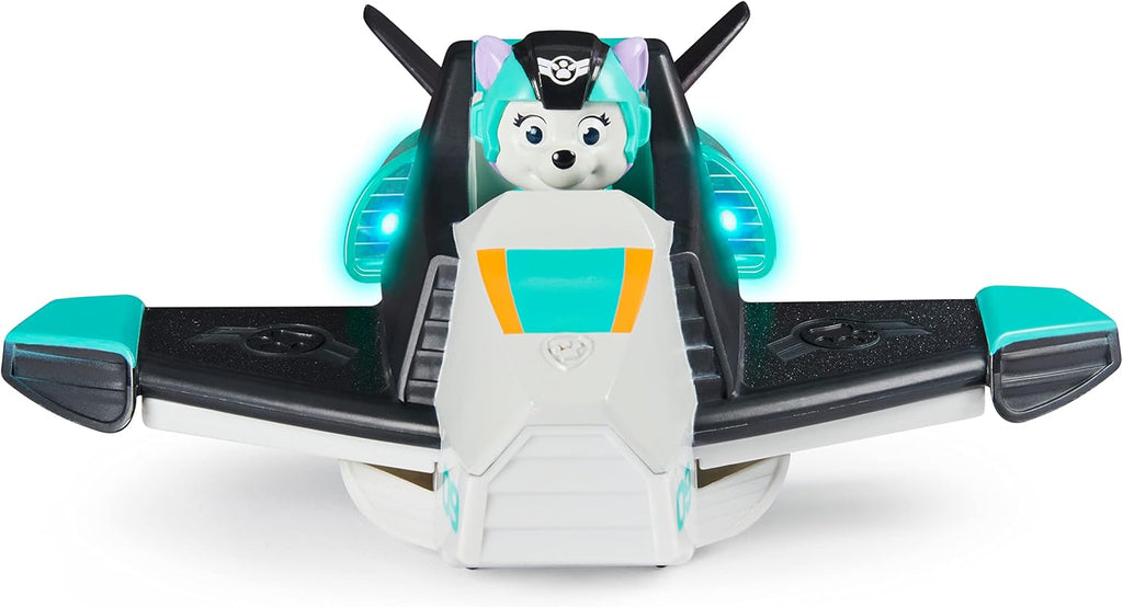 Paw Patrol, Jet to The Rescue Everest Deluxe - Vehículo transformador con luces y sonidos
