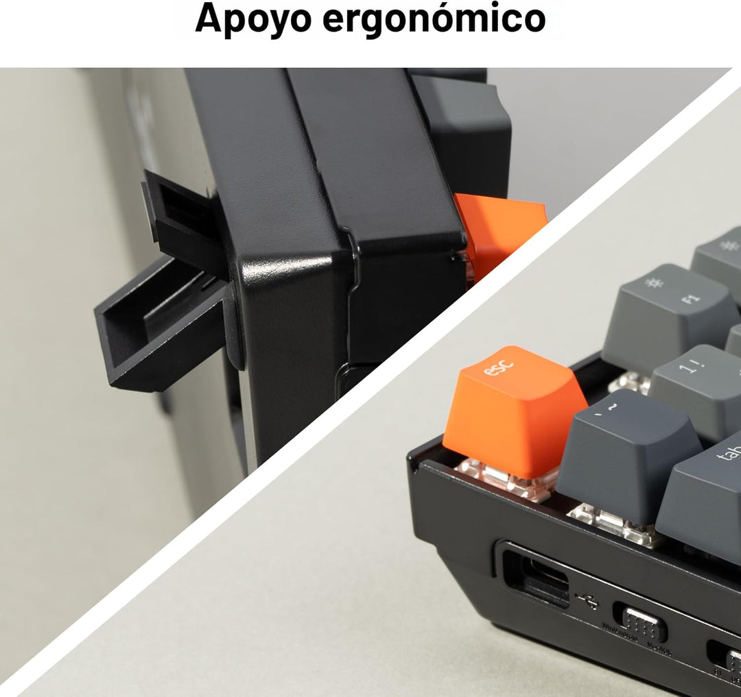 Keychron Teclado mecánico inalámbrico K8 Tenkeyless para Mac, retro...