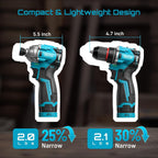 Kit combinado de herramientas eléctricas sin escobillas para taladro inalámbrico para bricolaje en el hogar