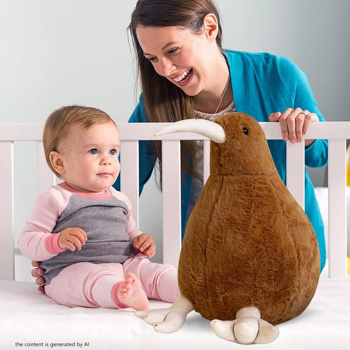RejoyLix Kiwi - Juguete de peluche de pájaro peludo, juguete de pel...