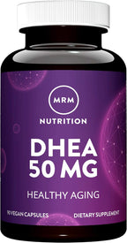 MRM Nutrition DHEA 50mg | Envejecimiento saludable | Micronizado para absorción, 90 unidades