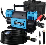 Uharbour Compresor de aire todoterreno de 12V de doble compresor co...