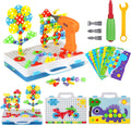 Juguetes de construcción STEM 224PCS Juego de destornilladores y taladro para