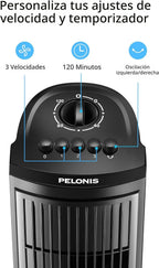 PELONIS Ventilador de torre oscilante de 30 pulgadas con 3 ajustes...