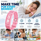 Nueva actualización para 2027 Reloj despertador para personas que duermen pesadas, pulsera vibratoria, pulsera de choque para adolescentes, reloj silencioso para niños, para despertador