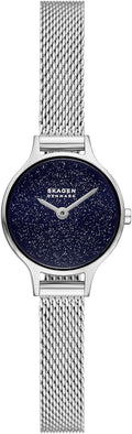 Reloj Skagen Anita para mujer con pulsera de acero inoxidable, malla o correa de cuero