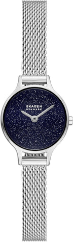 Reloj Skagen Anita para mujer con pulsera de acero inoxidable, malla o correa de cuero
