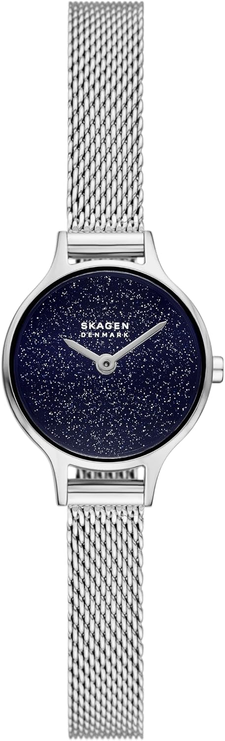 Reloj Skagen Anita para mujer con pulsera de acero inoxidable, malla o correa de cuero