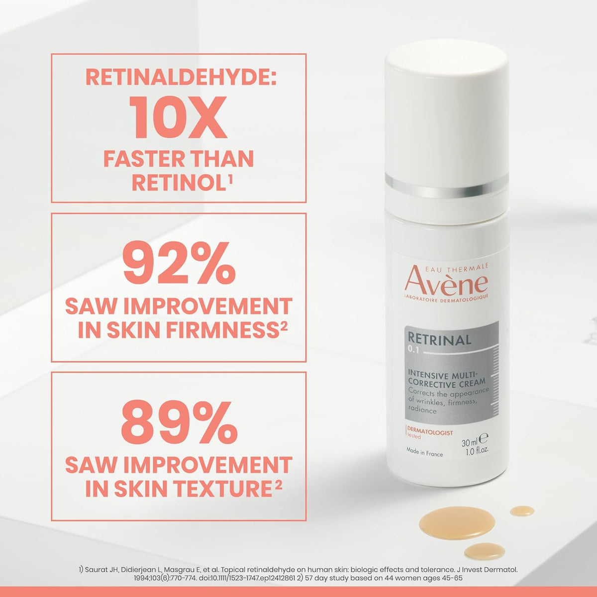 Avène Retrinal Intensive Multi-Corrective Cream, Retinal Face Cream...
