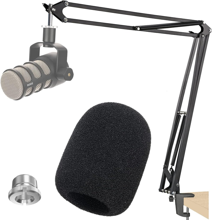 Base para micrófono Rode Podmic de 20+18.5 pulgadas con filtro anti...