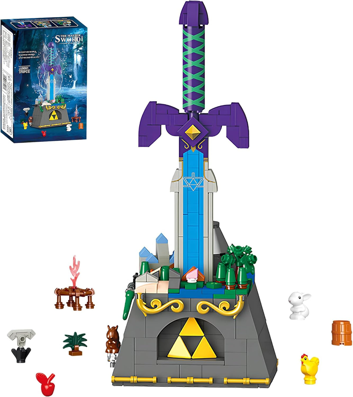 Master Sword - Juego de bloques de construcción de 455 piezas, kit de modelo de arma de héroe legendario para adultos y adolescentes, escritorio de oficina en casa, decoración de sala de juegos, regalo