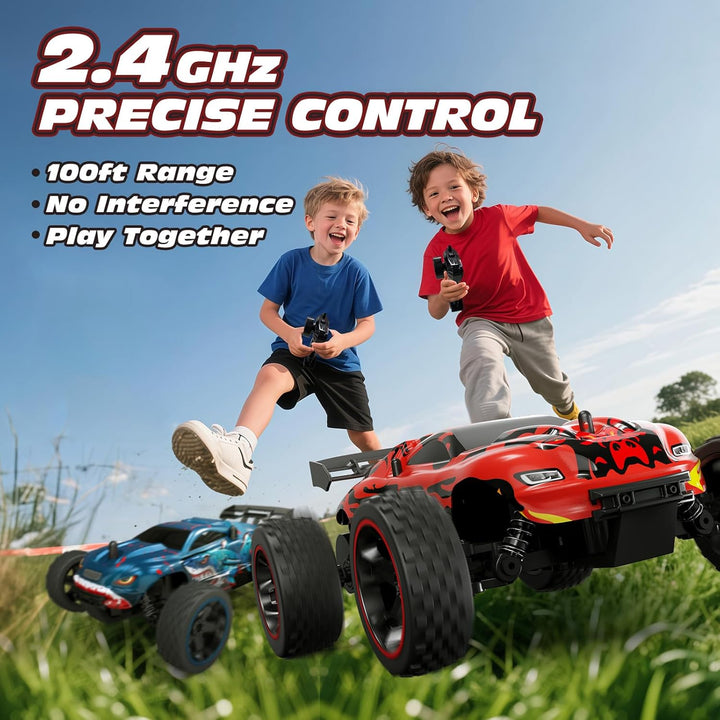 Tecnock Coches RC para Niños, Coche RC a Escala 1:18 2WD con Carga...