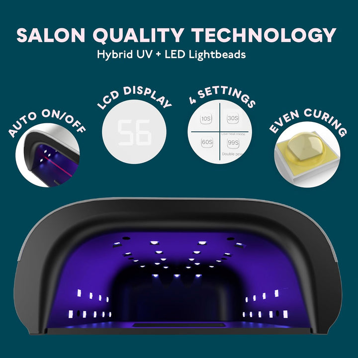 SUNUV SUN3 - Lámpara de uñas LED UV profesional, luz UV con cable p...