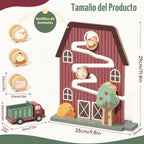 Lehoo Castle Juguetes Montessori de madera para niños de 1 año, juguete de