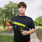 YTSWELE Pistola Blaster con gafas protectoras con pistón de resorte y 100 rondas para hasta 110 FPS compatible con dardos Nerf Hyper Rounds, fácil de recargar, soporta hasta 50 rondas (camuflaje)