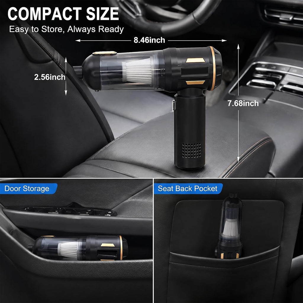 Aspirador de Auto, 17000PA de Alto Potencia Portátil Inalámbrico