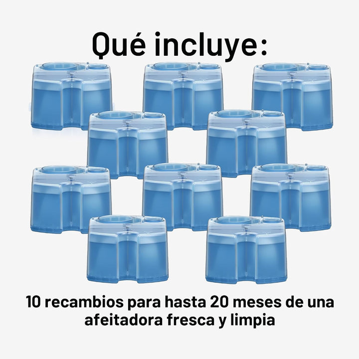 Braun Clean &amp; Renew - Cartuchos de recambio CCR, solución líqui...