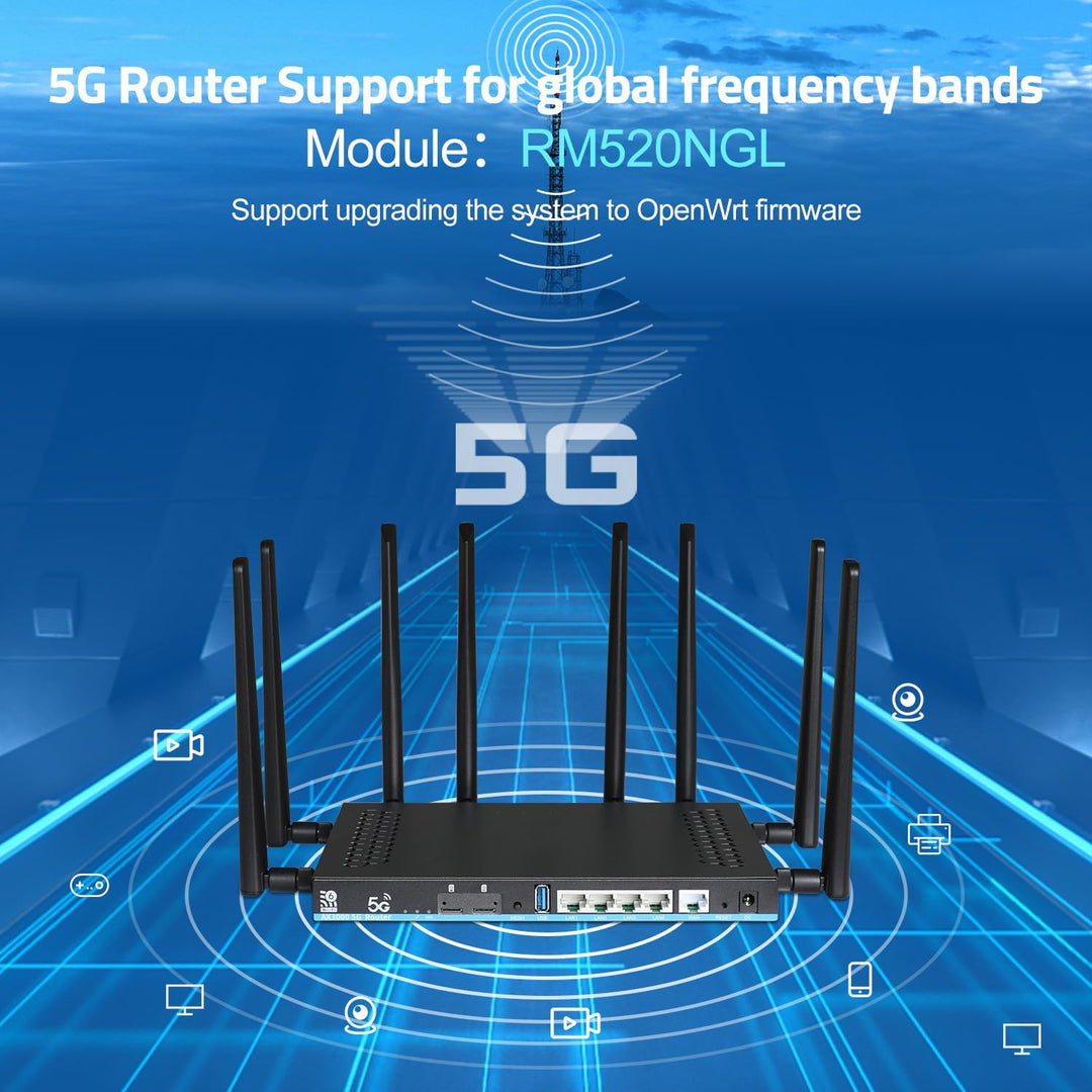 Zbtlink AX3000 5G WiFi 6 Router desbloqueado con Dual SIM + eSIM, S...