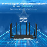 Zbtlink AX3000 5G WiFi 6 Router desbloqueado con Dual SIM + eSIM, S...