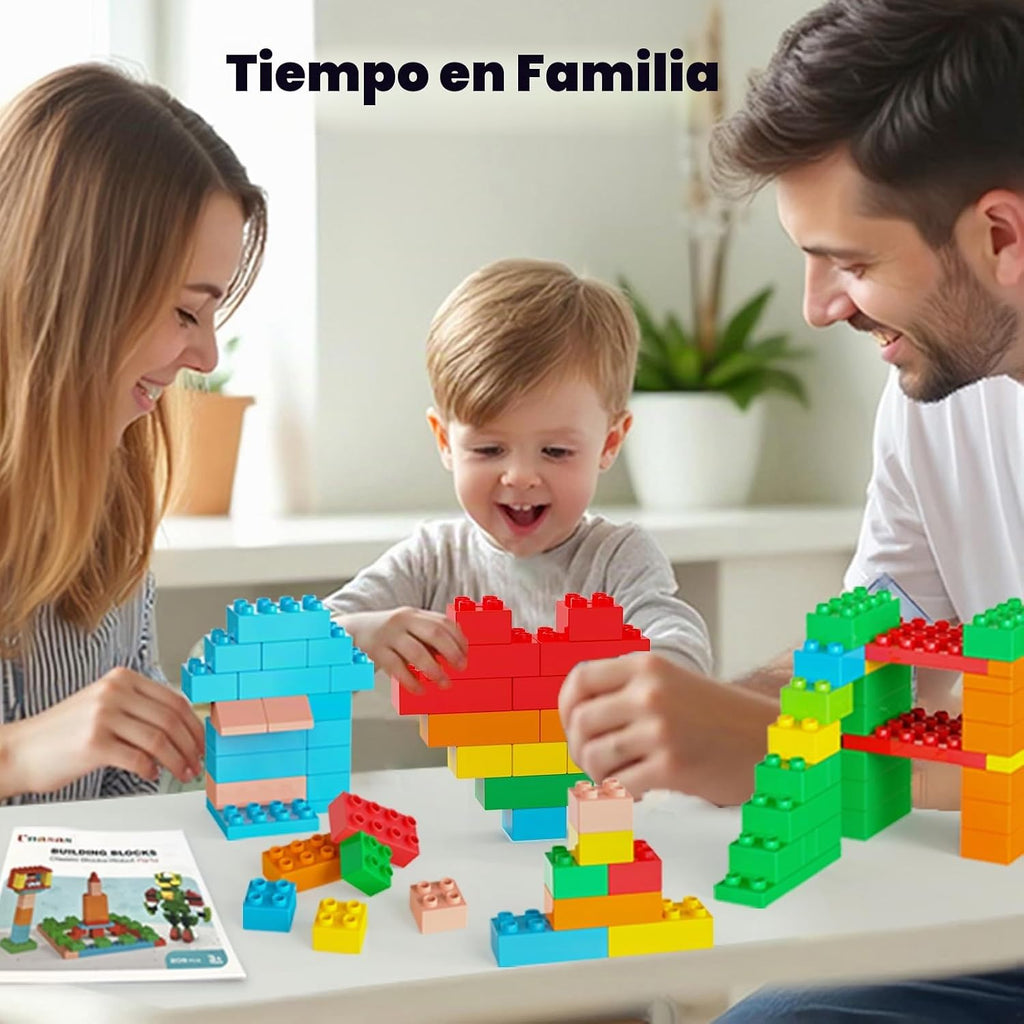 Bloques de construcción para edades de 3 a 8 años, juego de juguetes STEM de 209 piezas