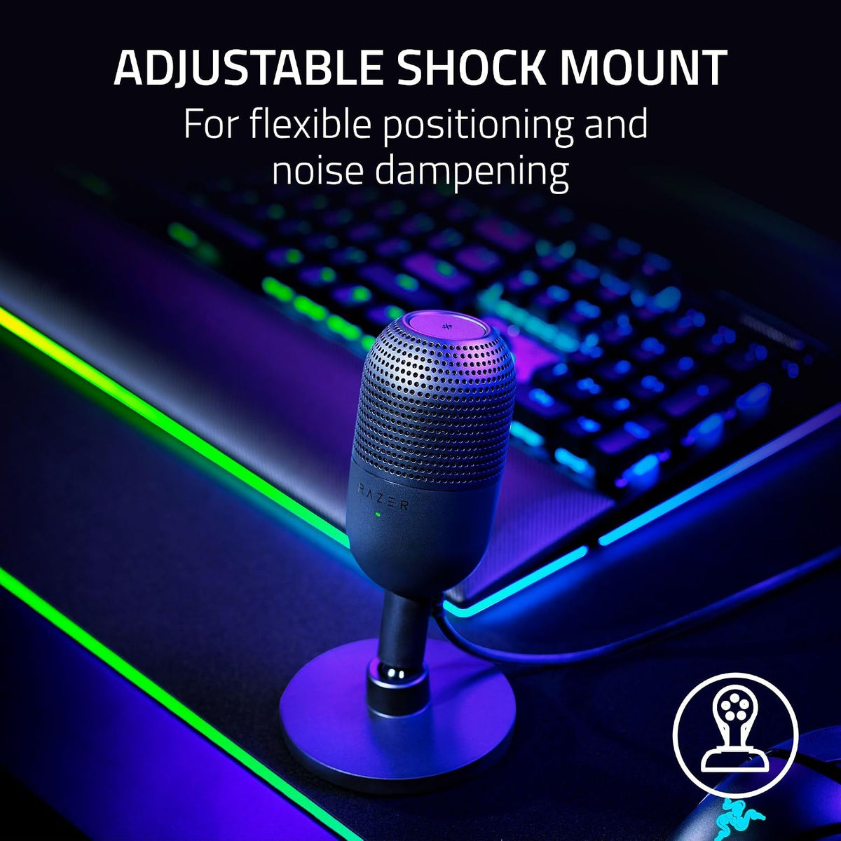 Razer Seiren V3 Mini micrófono USB, micrófono condensador supercardioide