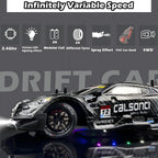 1:16 RC Drift Car 2.4GHz Spray 4WD Luces LED de Alta Velocidad de Control Remoto de 30+KM/H 2 Baterías 60Min Velocidad Variable Indefinidamente Juguetes de Coches de Deriva para Adultos y
