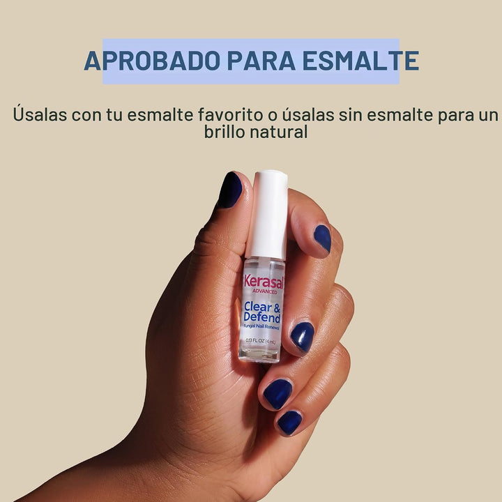 Kerasal Renovación avanzada de uñas Clear &amp; Defend, reparación...