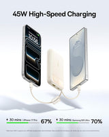 Baseus Cargador portátil compacto de 20000 mAh de 45 W, banco de en...