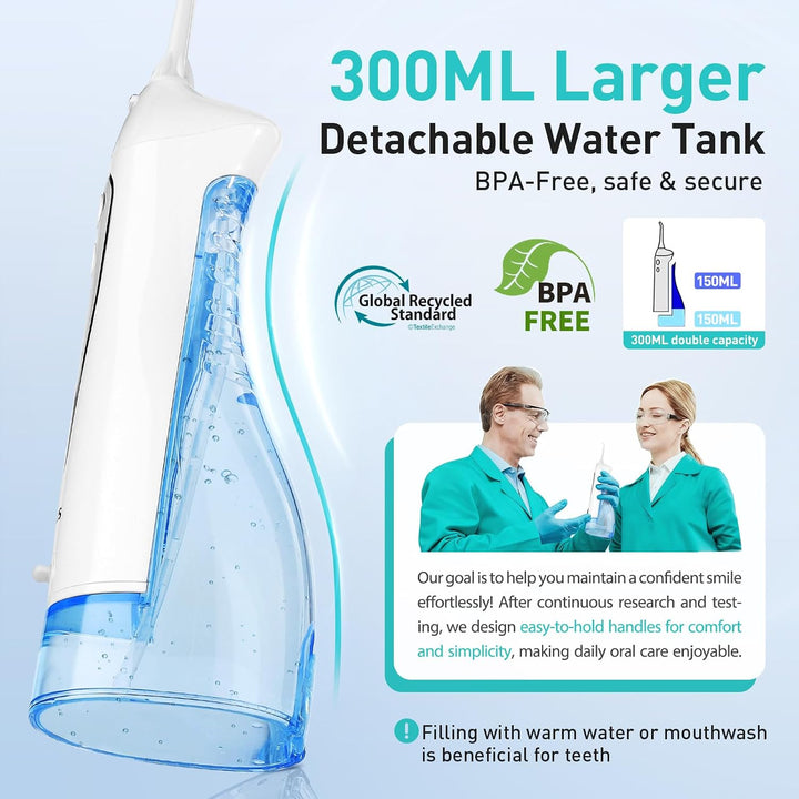 COSLUS Hilo Dental de Agua para Dientes: Irrigador Oral Portátil In...