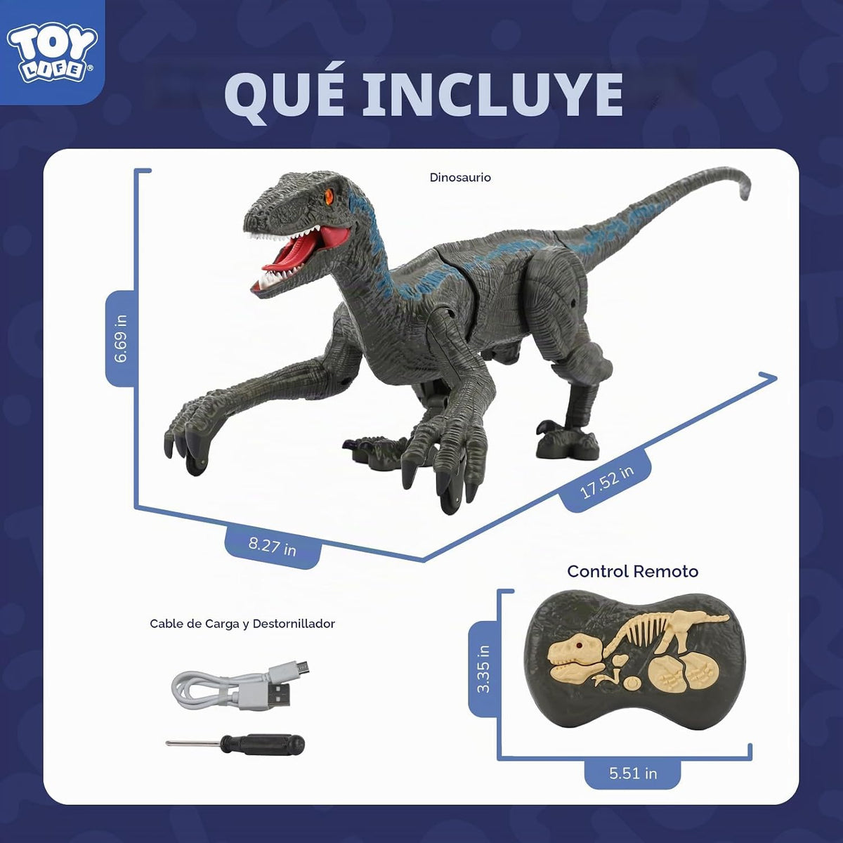 STEAM Life Juguetes de dinosaurio a control remoto para niños de 3 a 5 4 a 7 8 a 12, gran velociraptor recargable RC dinosaurio con caminar, luces y sonidos, juguete jurásico realista, regalos de cumpleaños para niños y niñas