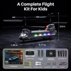 Geyiie Helicóptero RC con rotor en tándem con controles de una sola tecla