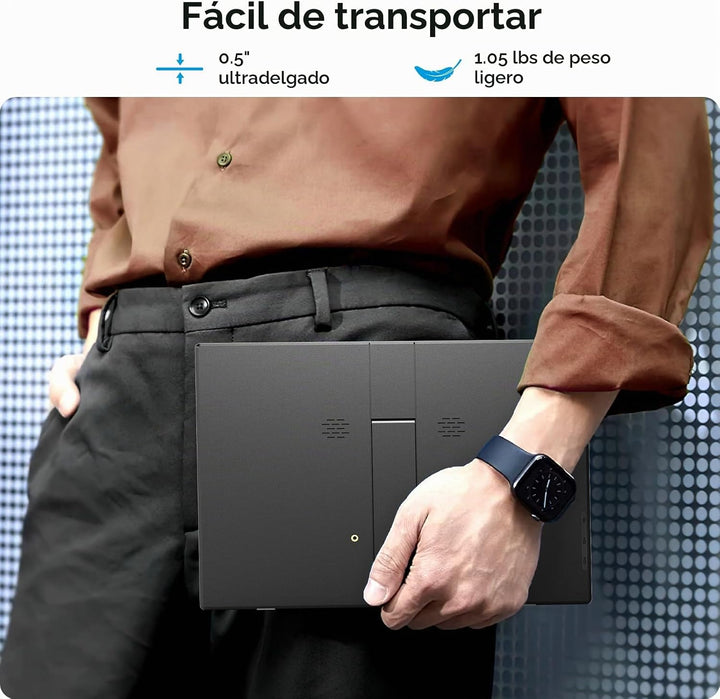 Anyuse Monitor portátil FHD 1920 × 1200 de 14 pulgadas \u2013 USB-C...