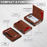 Cartera SEMORID para hombres con soporte para tarjetas de crédito d...