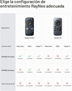 RayNeo Pocket TV Pro, con dispositivo Dolby Vision Netflix GTV para GT y GT