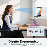 Urmust Soporte ajustable para laptop, soporte para computadora port...