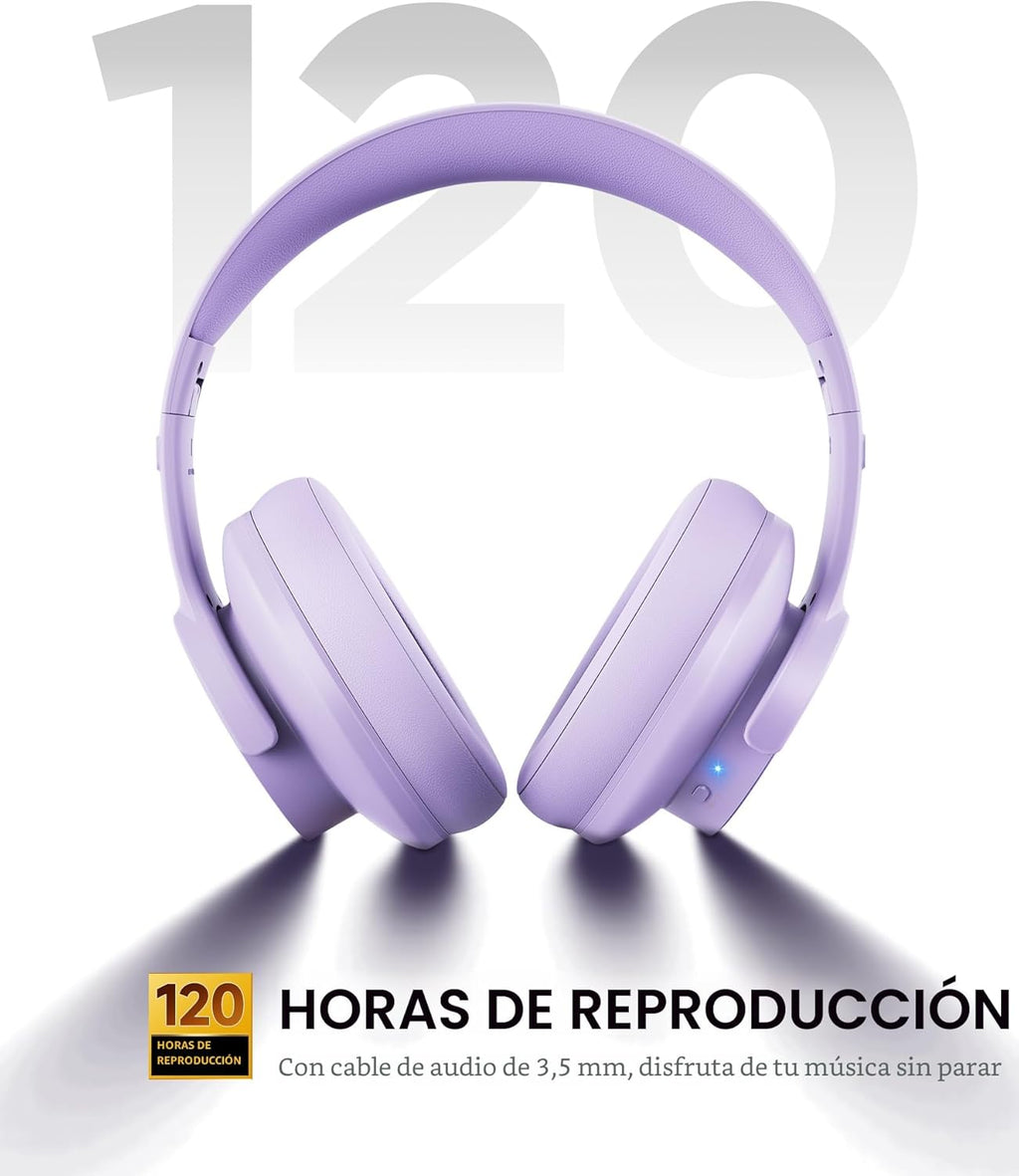 Picun B8 - Auriculares inalámbricos Bluetooth 120H, Púrpura