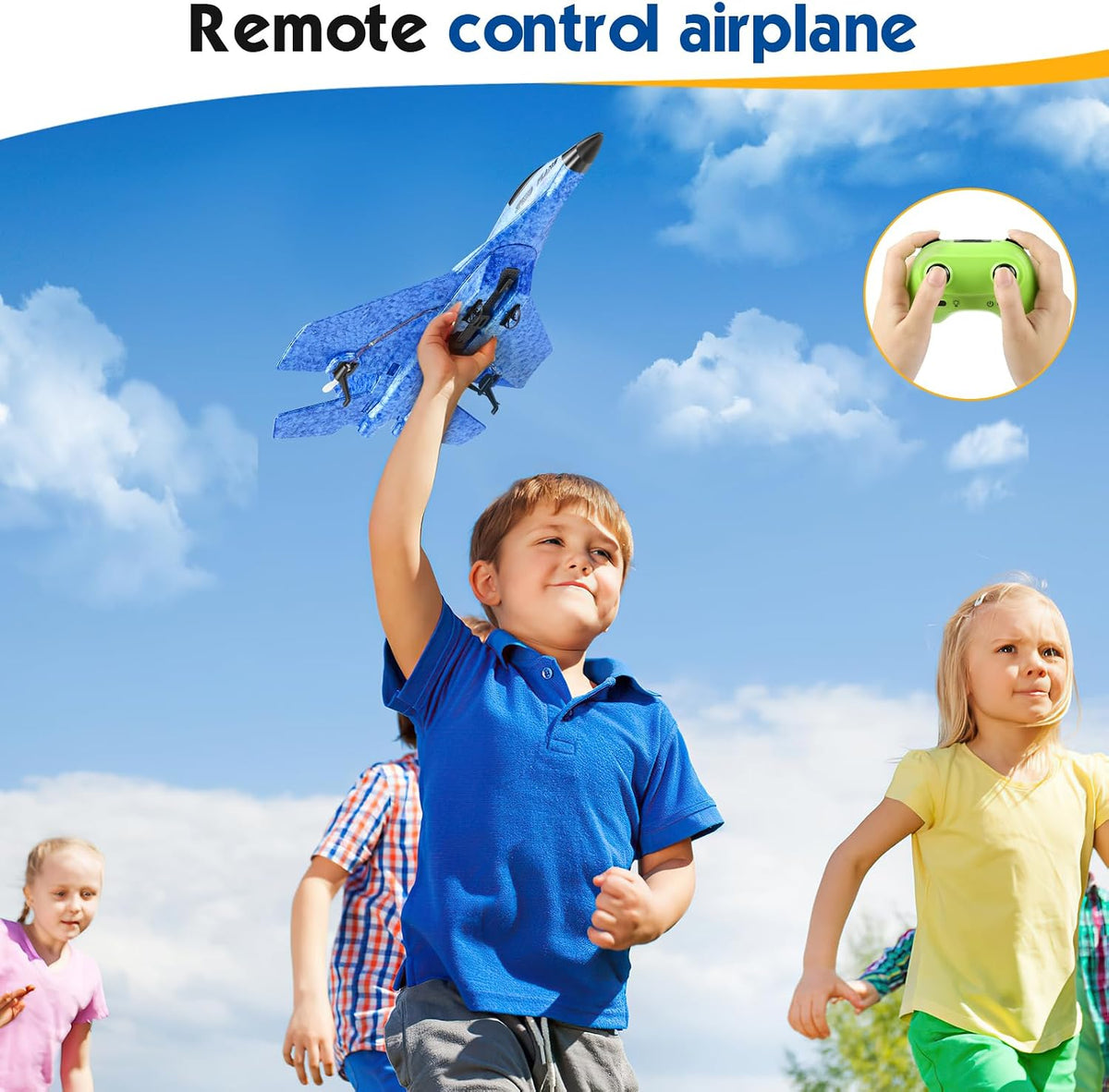Avión de control remoto de juguete con luces RC Avión