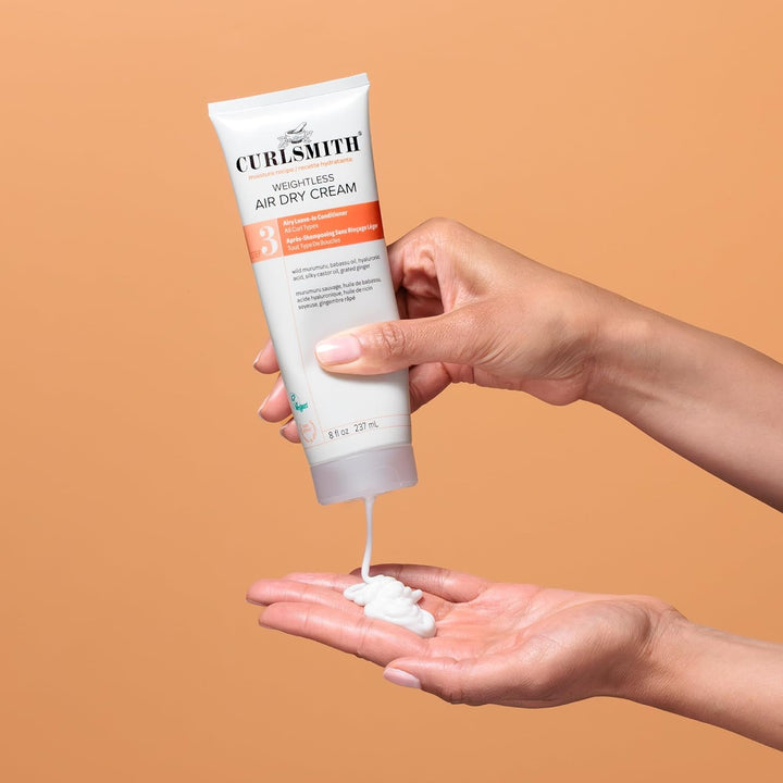 CURLSMITH Weightless Air Dry Cream for Hair, Hydrating and Detangli...