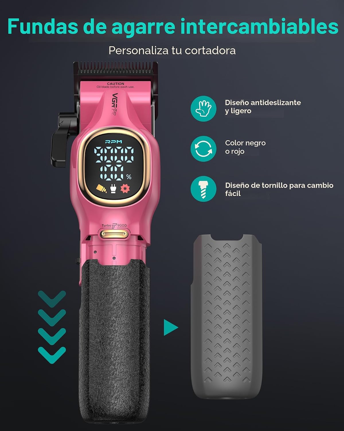 VGRPRO Cortapelos profesionales para hombres, cortapelos y recortad...