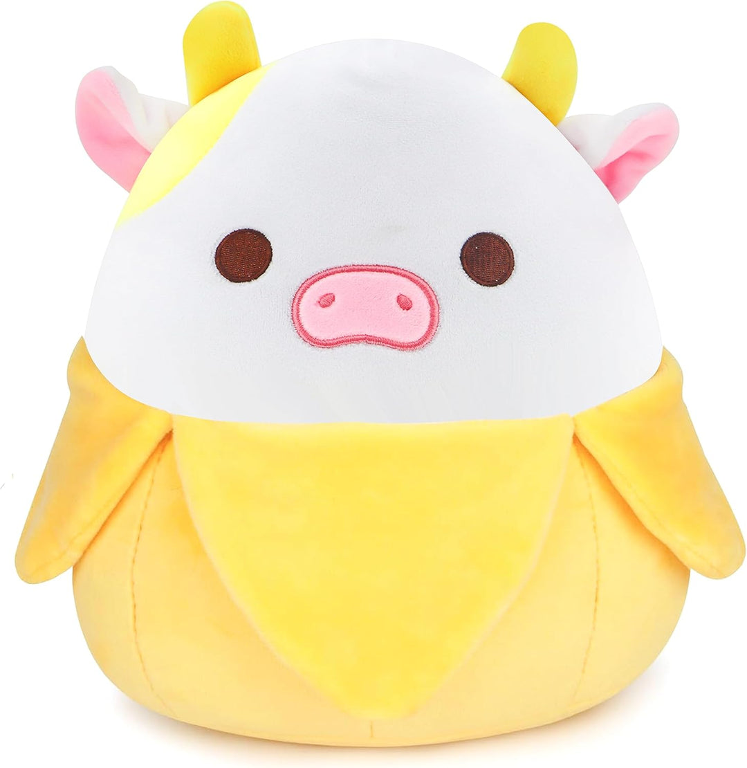 FAFVBING Peluche de vaca de plátano de 11 pulgadas lindo