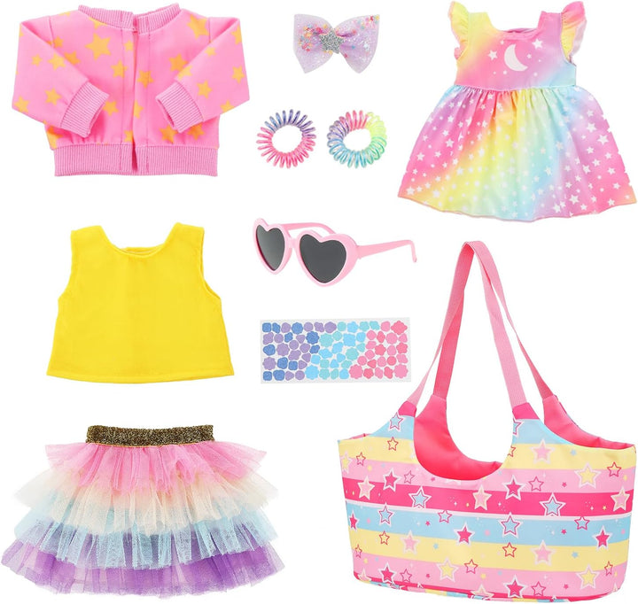 Ecore Fun Juego de accesorios para muñecas de 18 pulgadas, juego de...