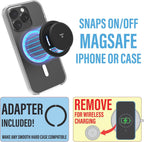 Agarre ultrafino para teléfono MagSafe, apertura con una sola mano, soporte