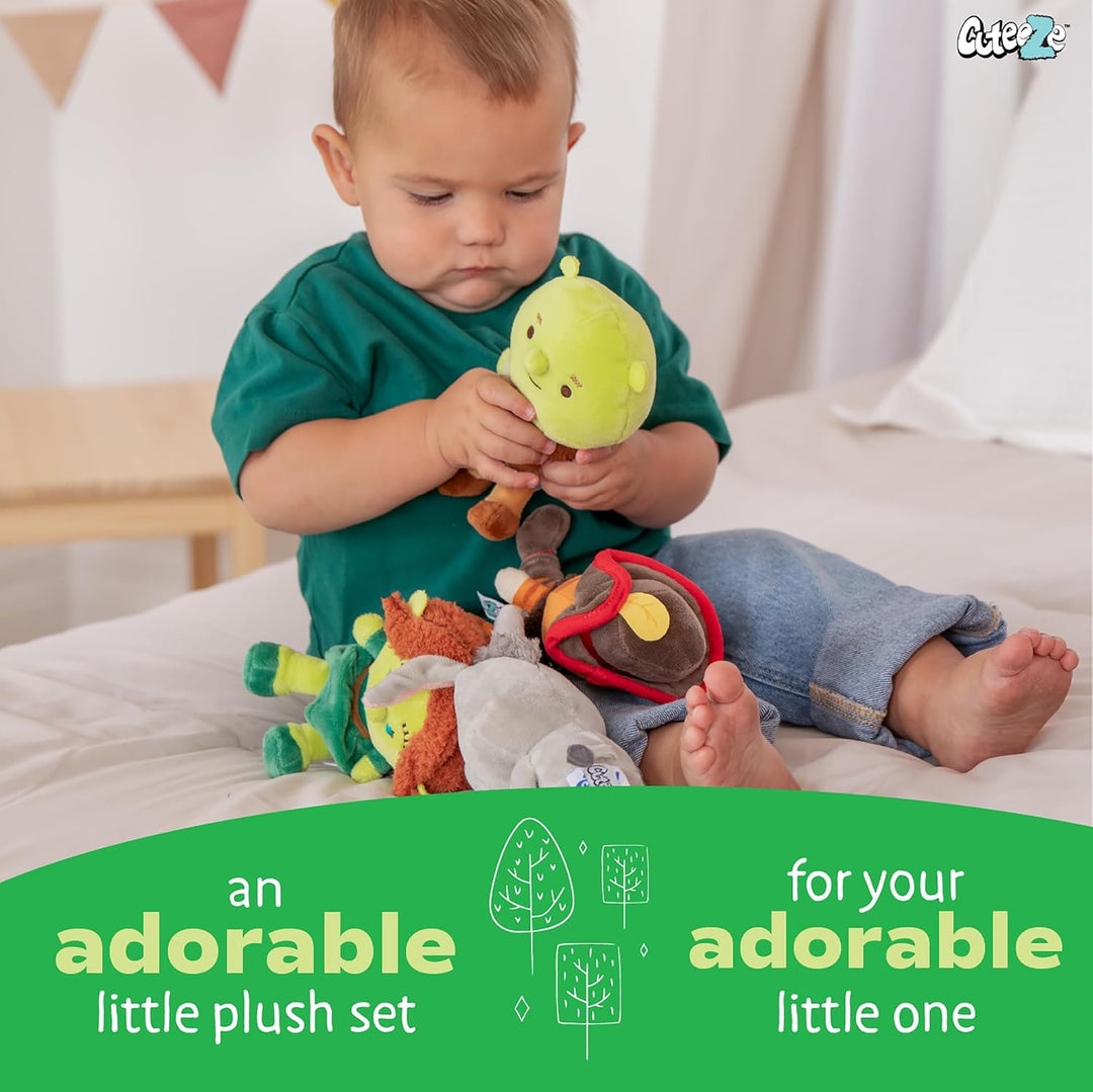 Kids Preferred Shrek Cuteeze - Juego de 4 piezas \u2013 Shrek, Fion...