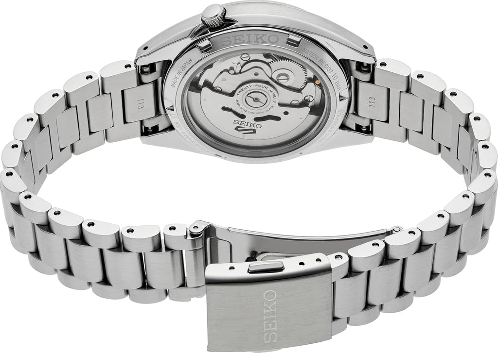 SEIKO 5 Sports Reloj Automático para Hombre con Caja de Acero Inoxidable y Manos Luminosas - Relojes de Pulsera Estilosos